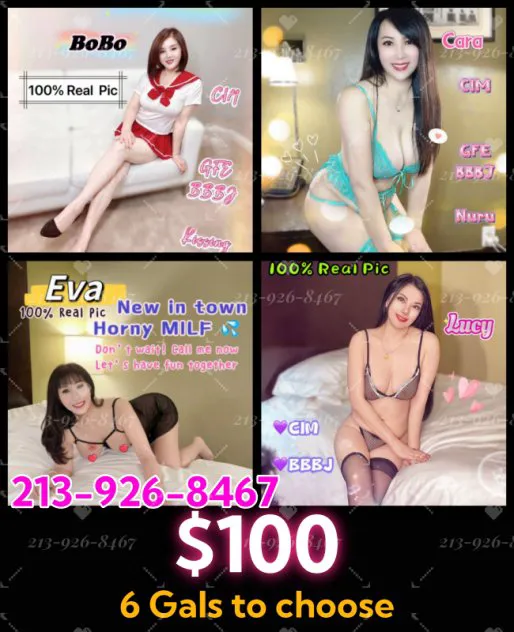 Escorts Chicago, Illinois 6 Asian Gals🥰$100