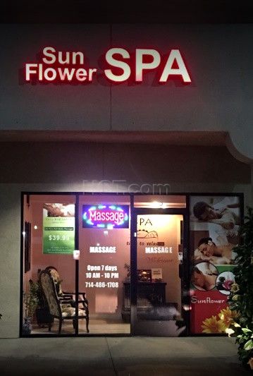 Massage Parlors Tustin, California Sunflower Spa