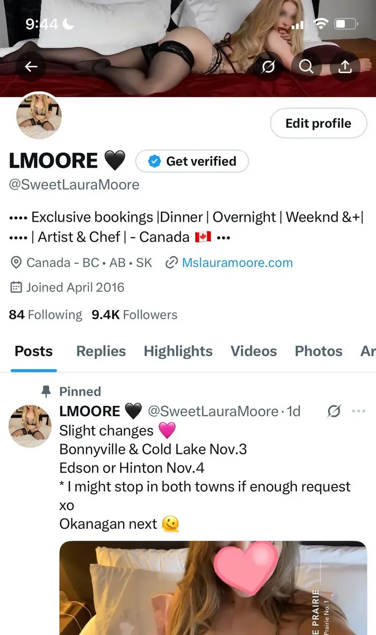 Escorts Saskatoon, Saskatchewan MSLAURAMOORE.COM
