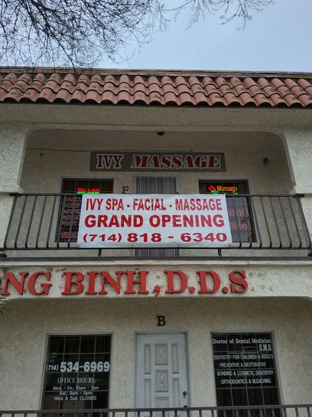 Massage Parlors Garden Grove, California Ivy Massage
