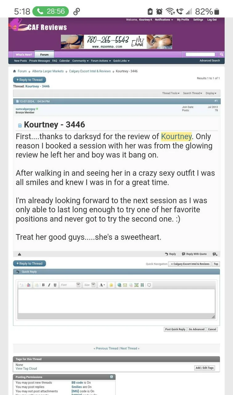 Escorts Calgary, Alberta Kourtney